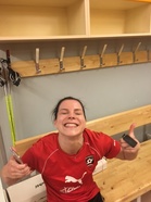 Ahvenanmaalle jo matkannut positiivinen Marjukka Mikkonen.